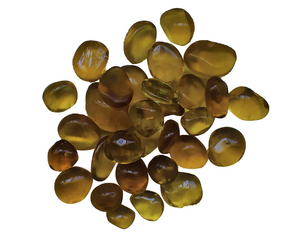 Amber Small Beads Fireglass - 5lbs - AMANTII