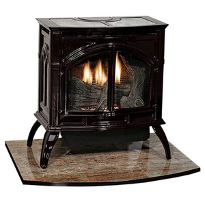 Spirit Stove Cast Iron Vent-Free, Medium Matte Black, Nat - AMERICAN HEARTH