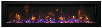 Panorama Deep & Extra Tall Full View Smart Indoor /Outdoor Built-in Electric Fireplace  - AMANTII