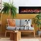 Panorama Deep & Extra Tall Full View Smart Indoor /Outdoor Built-in Electric Fireplace  - AMANTII