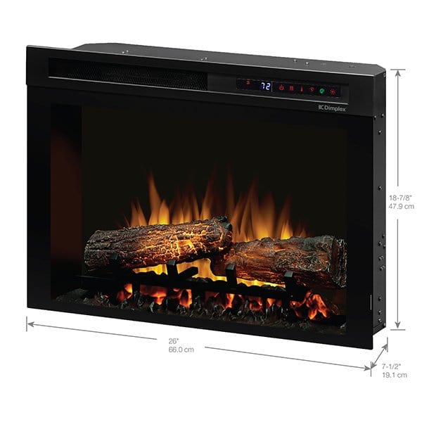 Dimplex Electric Firebox Dimplex - 26" Multi-Fire XHD Electric Firebox with Logs