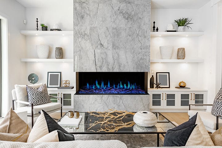 Modern Flames Electric Fireplace Modern Flames - Orion Multi Heliovision Fireplace 52" - 120" - Built-in/ Clean Face/ Wall Mount - 9" Deep - 18" Viewing