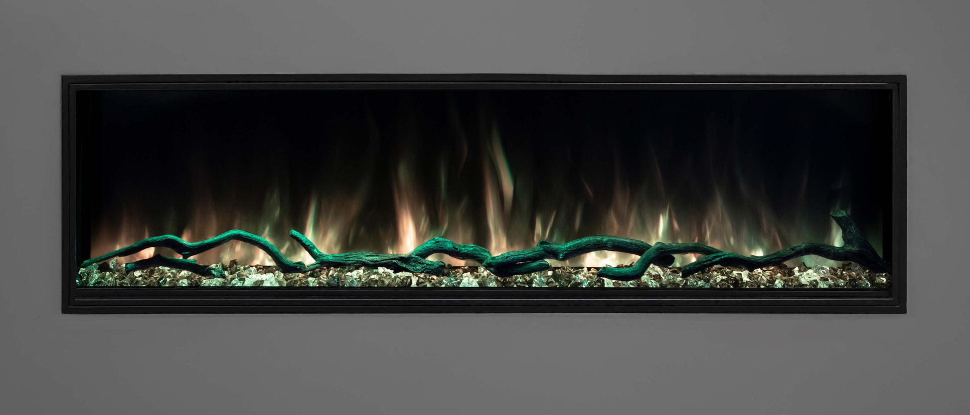 Modern Flames Electric Fireplace ModernFlames - Landscape PRO Slim Built-In Electric Fireplace - App-Based Controls - Premium Media