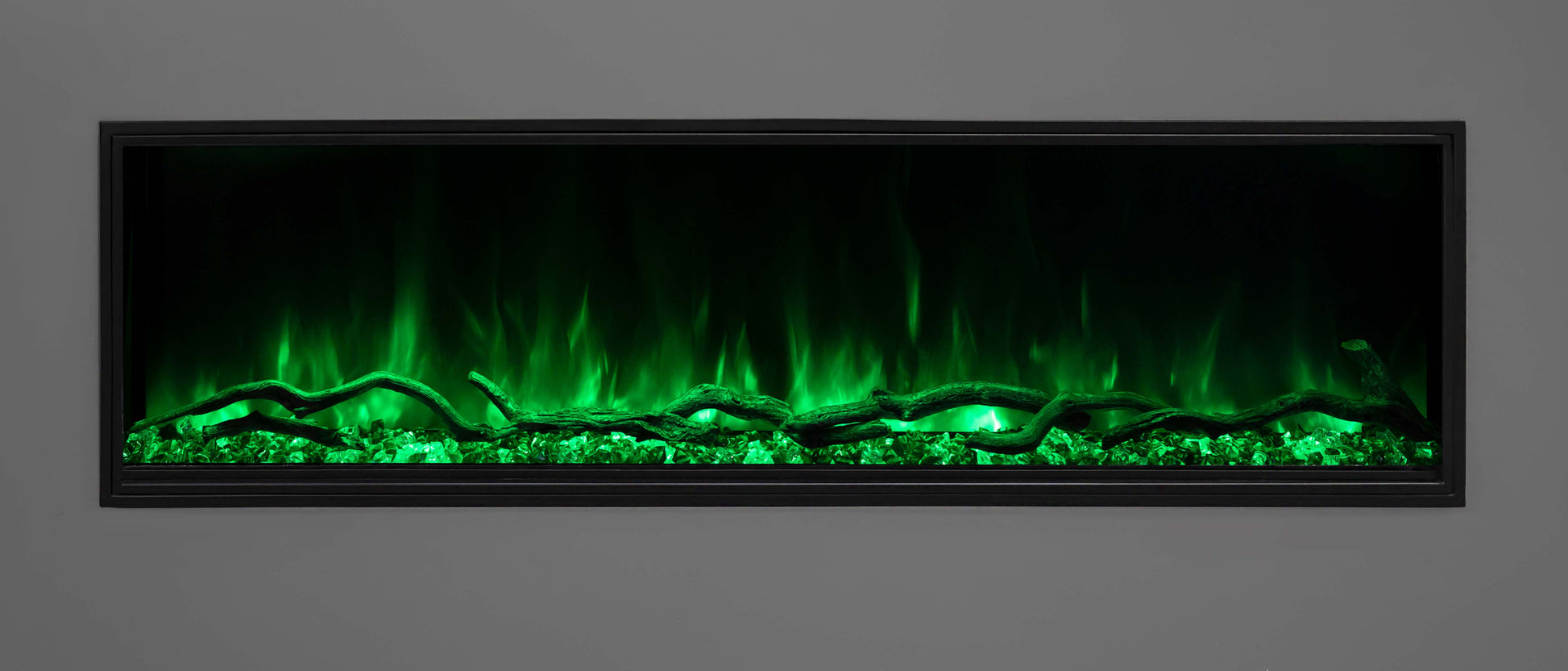 Modern Flames Electric Fireplace ModernFlames - Landscape PRO Slim Built-In Electric Fireplace - App-Based Controls - Premium Media