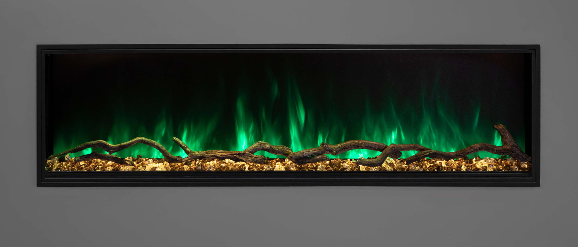 Modern Flames Electric Fireplace ModernFlames - Landscape PRO Slim Built-In Electric Fireplace - App-Based Controls - Premium Media