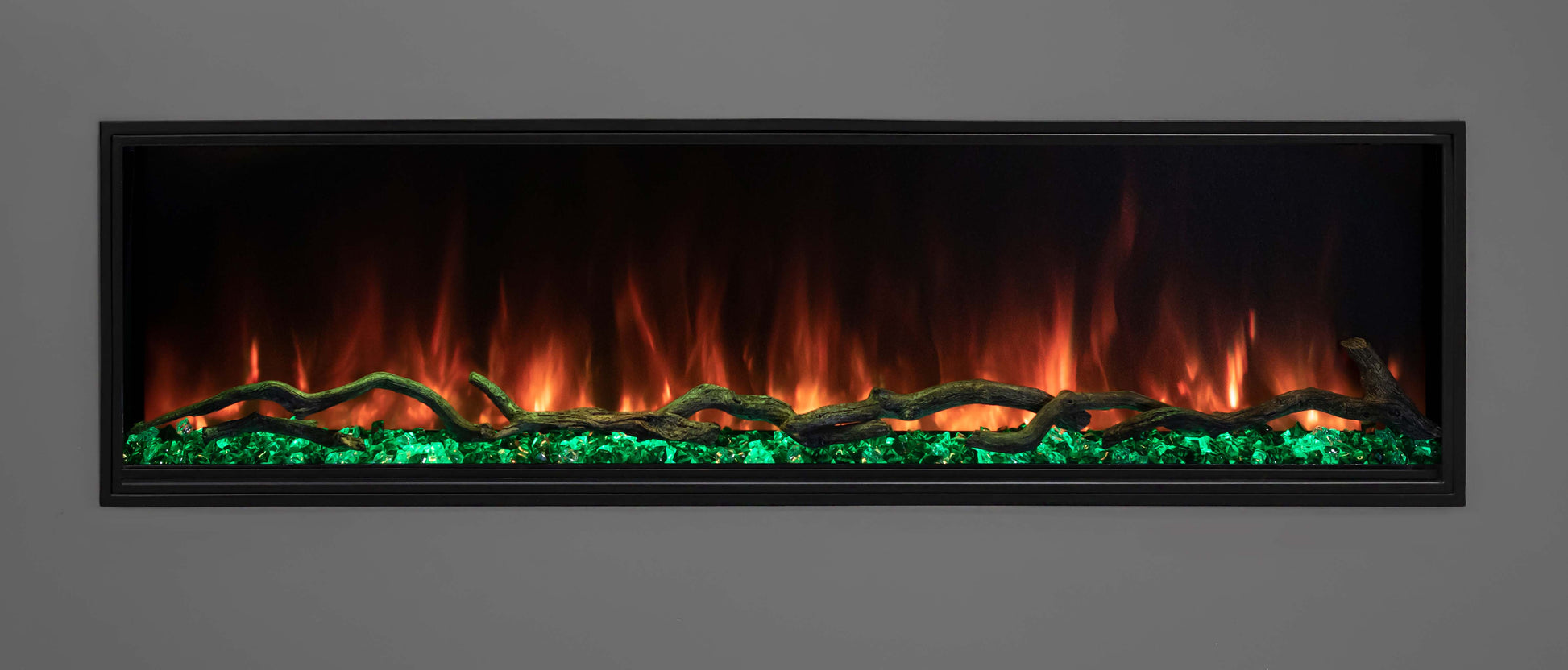 Modern Flames Electric Fireplace ModernFlames - Landscape PRO Slim Built-In Electric Fireplace - App-Based Controls - Premium Media