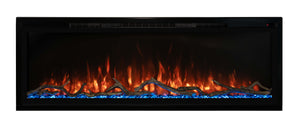 Modern Flames Electric Fireplace ModernFlames - Spectrum Slimline Ultra-Slim Recessed/ Built-in/ Wall Mount Electric Fireplace - Touch Screen Controls - Simplest Installation