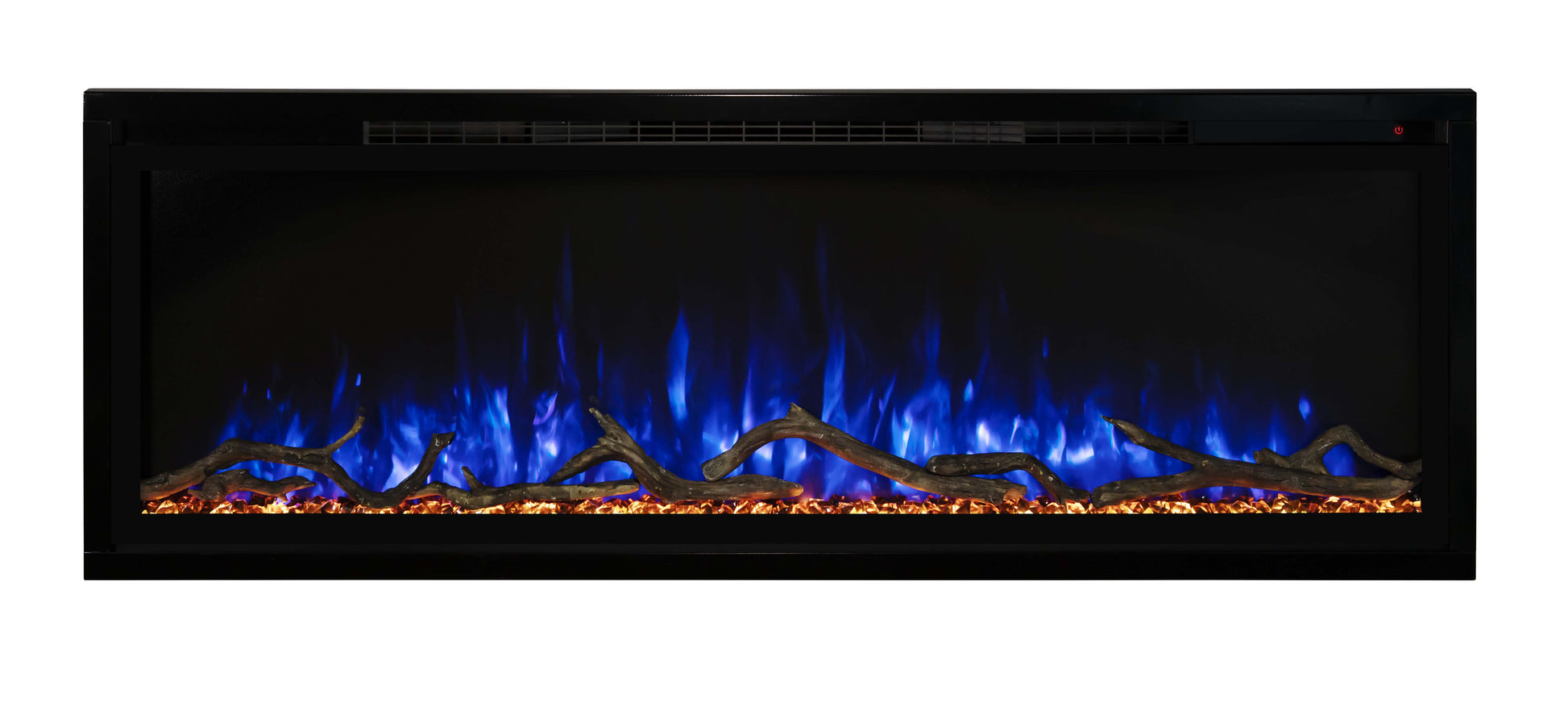 Modern Flames Electric Fireplace ModernFlames - Spectrum Slimline Ultra-Slim Recessed/ Built-in/ Wall Mount Electric Fireplace - Touch Screen Controls - Simplest Installation