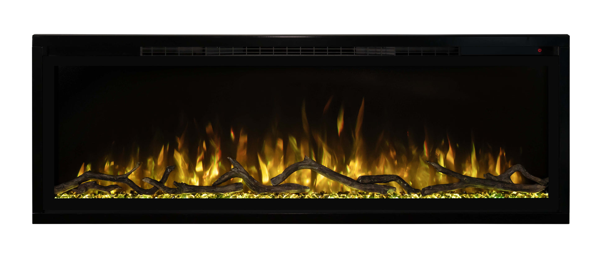 Modern Flames Electric Fireplace ModernFlames - Spectrum Slimline Ultra-Slim Recessed/ Built-in/ Wall Mount Electric Fireplace - Touch Screen Controls - Simplest Installation