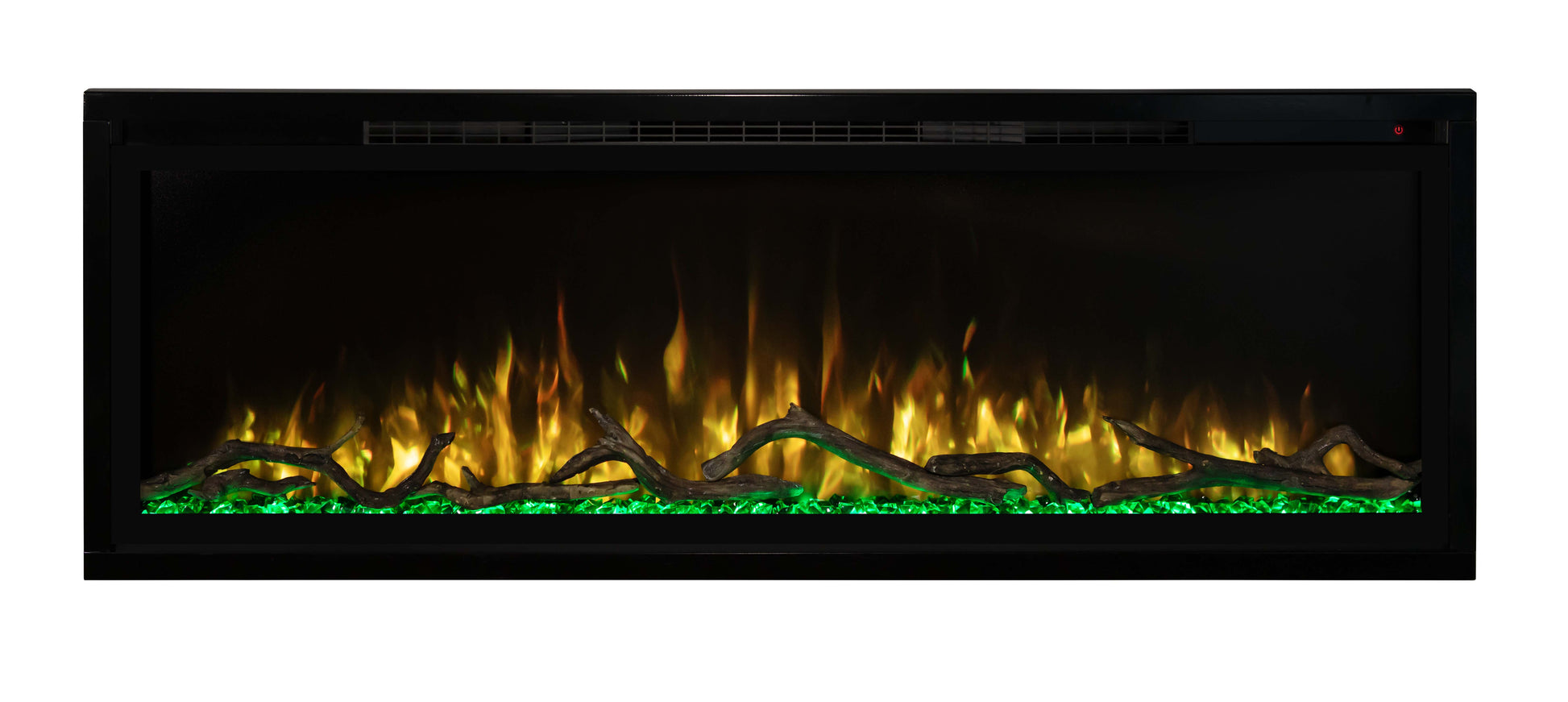 Modern Flames Electric Fireplace ModernFlames - Spectrum Slimline Ultra-Slim Recessed/ Built-in/ Wall Mount Electric Fireplace - Touch Screen Controls - Simplest Installation