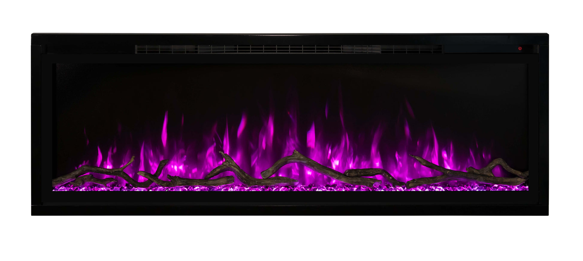 Modern Flames Electric Fireplace ModernFlames - Spectrum Slimline Ultra-Slim Recessed/ Built-in/ Wall Mount Electric Fireplace - Touch Screen Controls - Simplest Installation