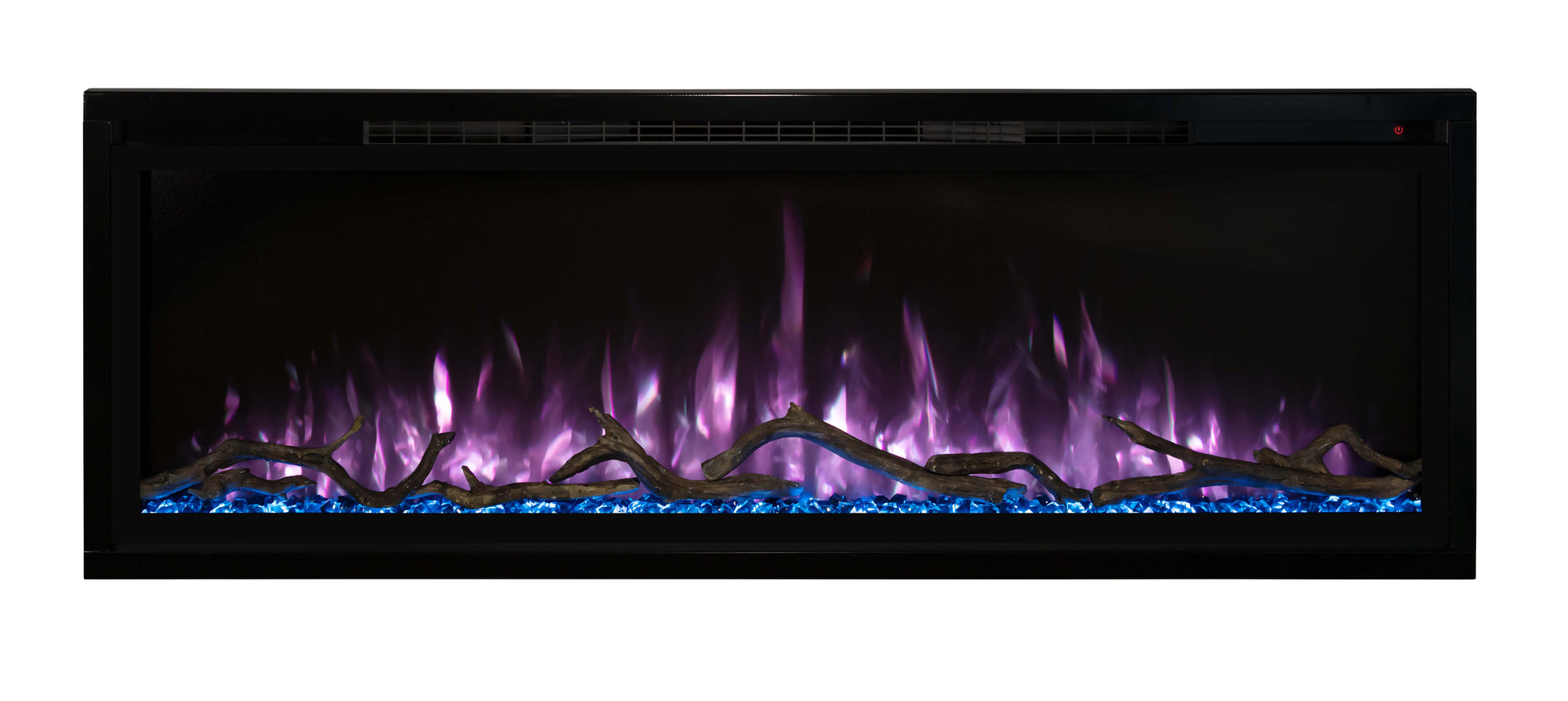 Modern Flames Electric Fireplace ModernFlames - Spectrum Slimline Ultra-Slim Recessed/ Built-in/ Wall Mount Electric Fireplace - Touch Screen Controls - Simplest Installation