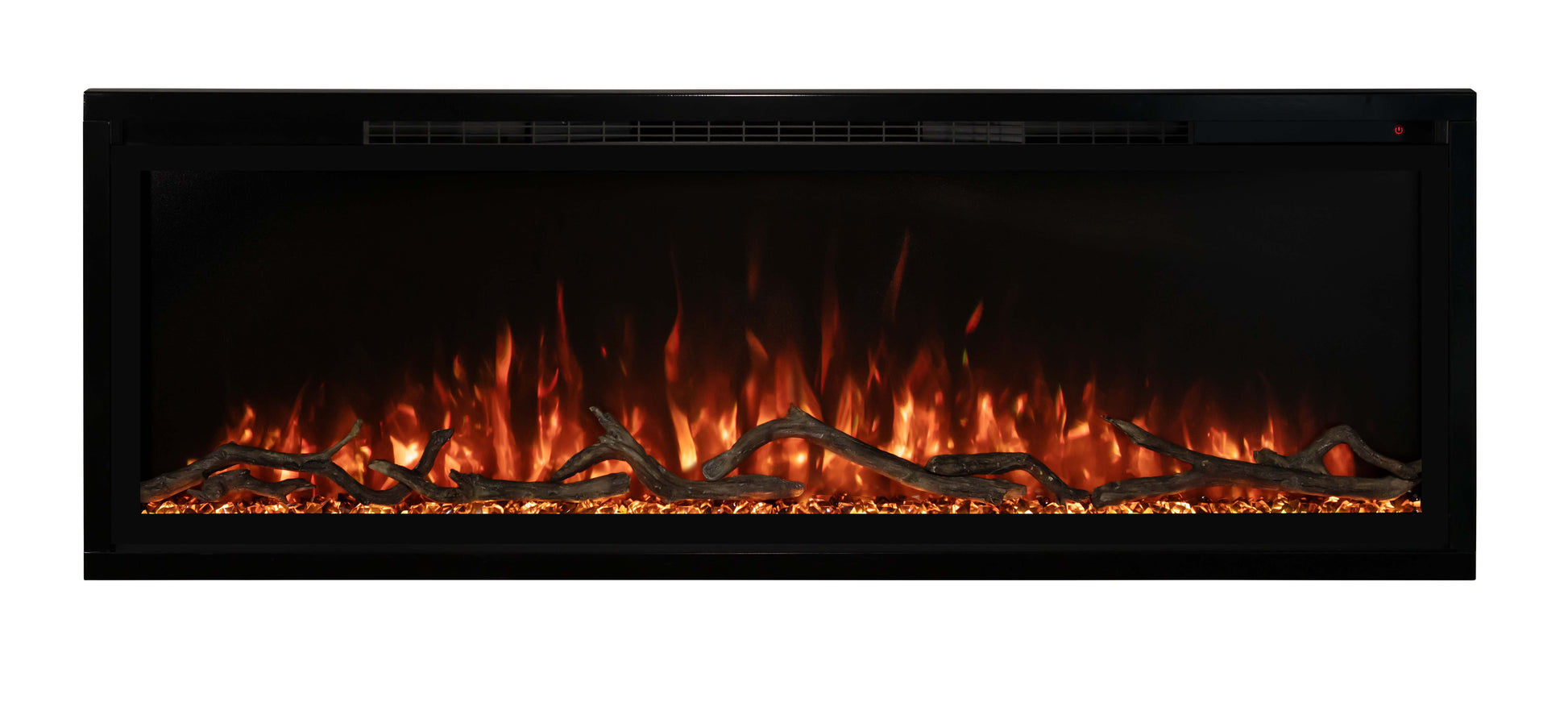 Modern Flames Electric Fireplace ModernFlames - Spectrum Slimline Ultra-Slim Recessed/ Built-in/ Wall Mount Electric Fireplace - Touch Screen Controls - Simplest Installation