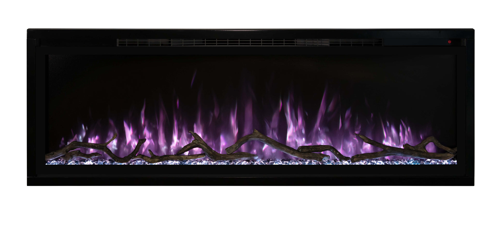 Modern Flames Electric Fireplace ModernFlames - Spectrum Slimline Ultra-Slim Recessed/ Built-in/ Wall Mount Electric Fireplace - Touch Screen Controls - Simplest Installation