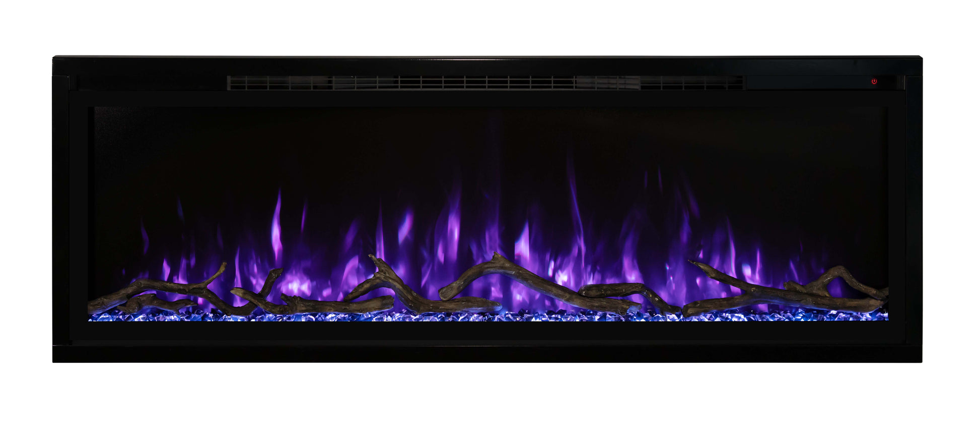 Modern Flames Electric Fireplace ModernFlames - Spectrum Slimline Ultra-Slim Recessed/ Built-in/ Wall Mount Electric Fireplace - Touch Screen Controls - Simplest Installation