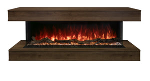 Modern Flames Wall Mount Cabinet Modern Flames - Weathered Walnut Wall Mount Cabinet For Landscape Pro Multi LPM-5616 Electric Fireplace WMC-56LPM-WW