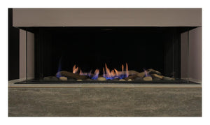 Sierra Flame Gas Fireplace Natural Gas Sierra Flame TOSCANA-38" Peninsula Gas Fireplace TOSCANA-38-NG