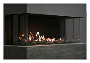 Sierra Flame Gas Fireplace Natural Gas Sierra Flame TOSCANA-58" Peninsula Gas Fireplace TOSCANA-58-NG