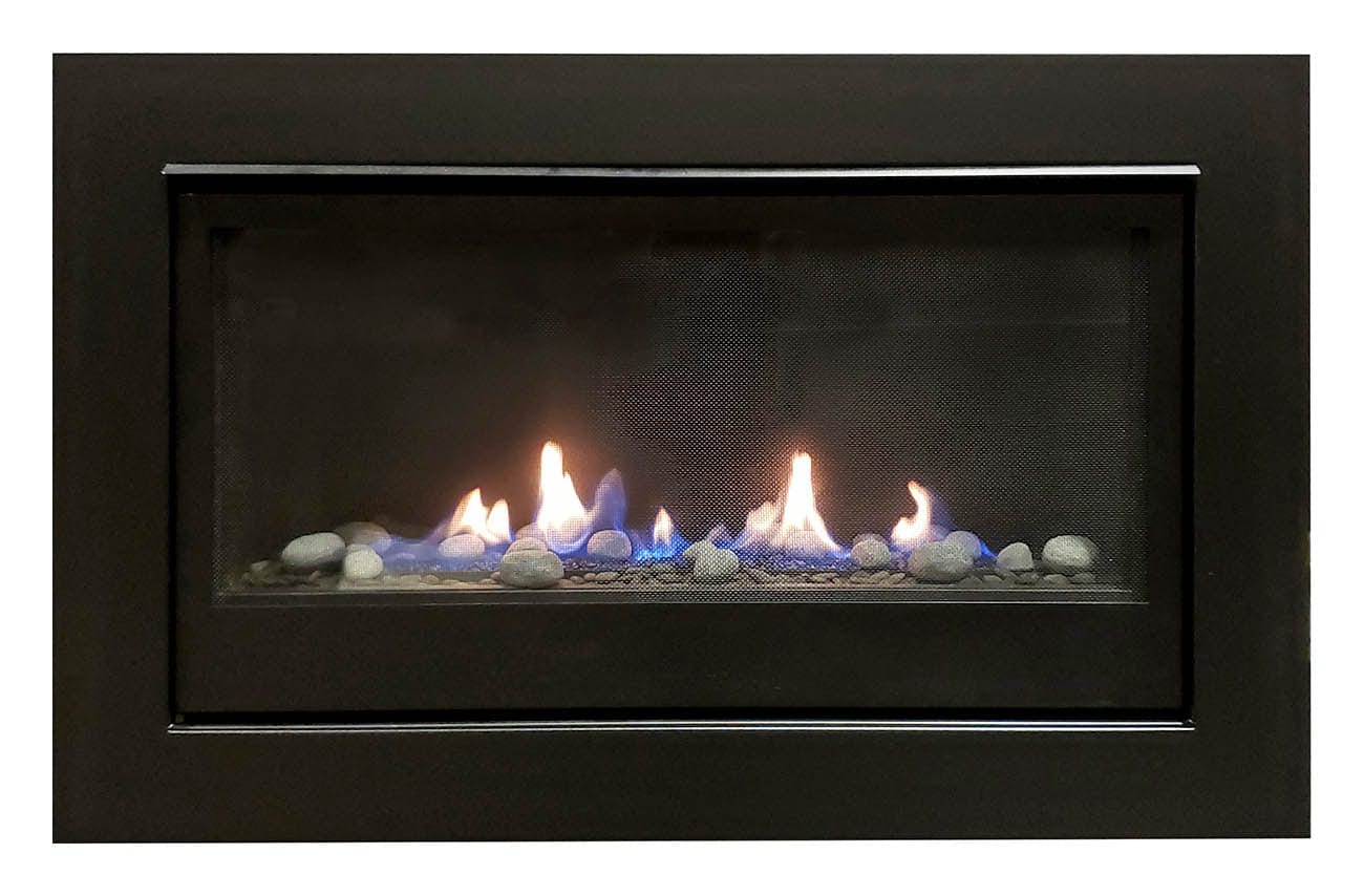 Sierra Flame Gas Fireplace Sierra Flame Boston - 36 - Builders Linear Gas Fireplace - LP BOSTON-36-LP-EI