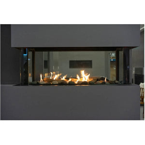 Sierra Flame Gas Fireplace Sierra Flame Lyon - 4 Sided See Through Gas Fireplace - NG LYON-48-NG