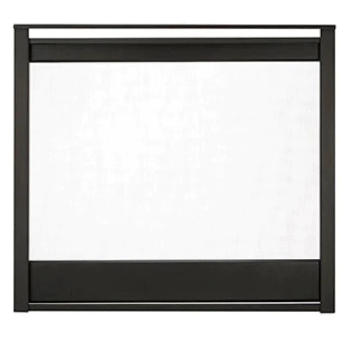 Majestic - Corner end panel Firescreen front - Black-COREP-36BK