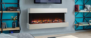 Modern Elegance - Floating Mantel Kit for Scion 55 - Primed MDF with Wall Mount Bracket- SF-SCT55-MANTEL -  SIMPLIFIRE